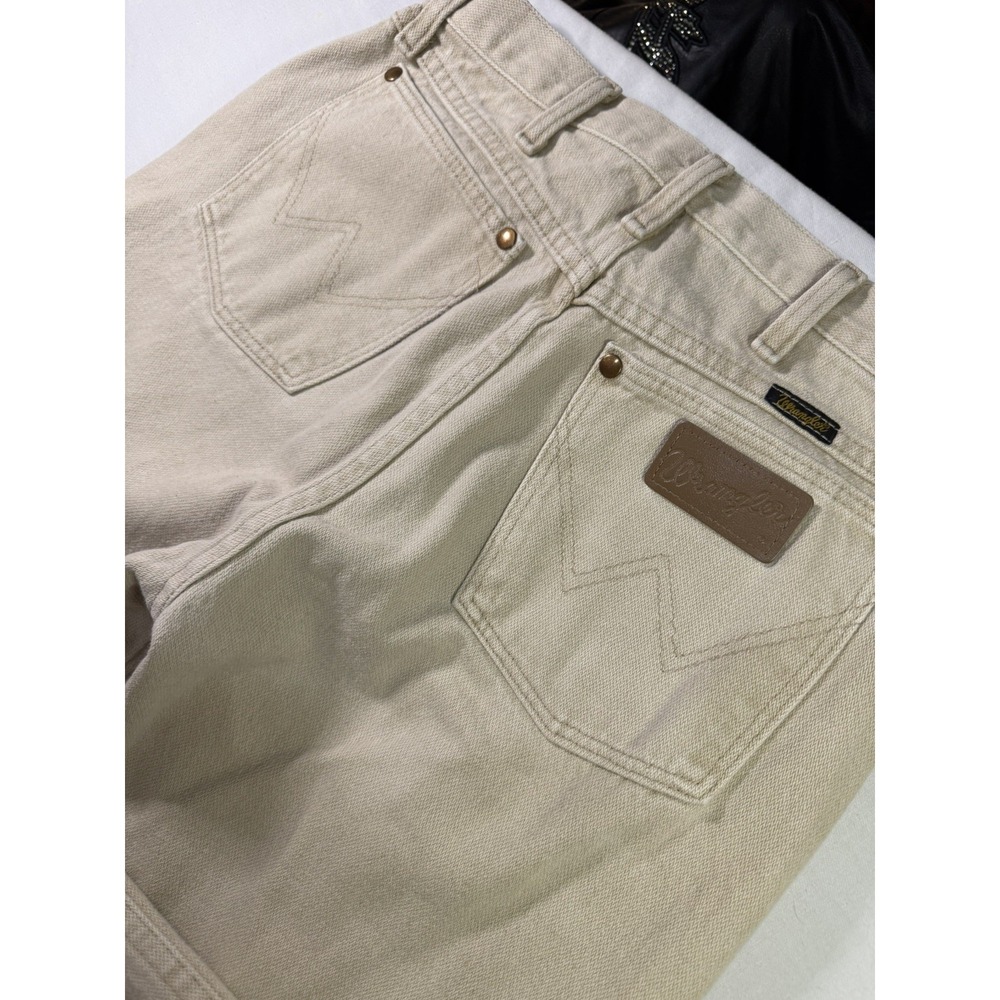 Vintage Wrangler cowboy cut tan denim western jeans 29x36